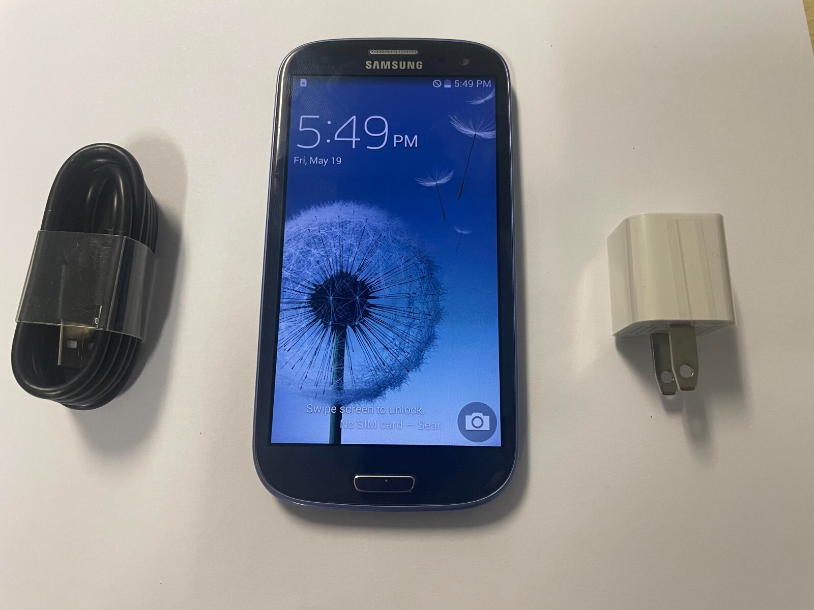 Samsung Galaxy S3 Verizon unlocked for all GSM, BLUE, GOOD 8/10, Complete