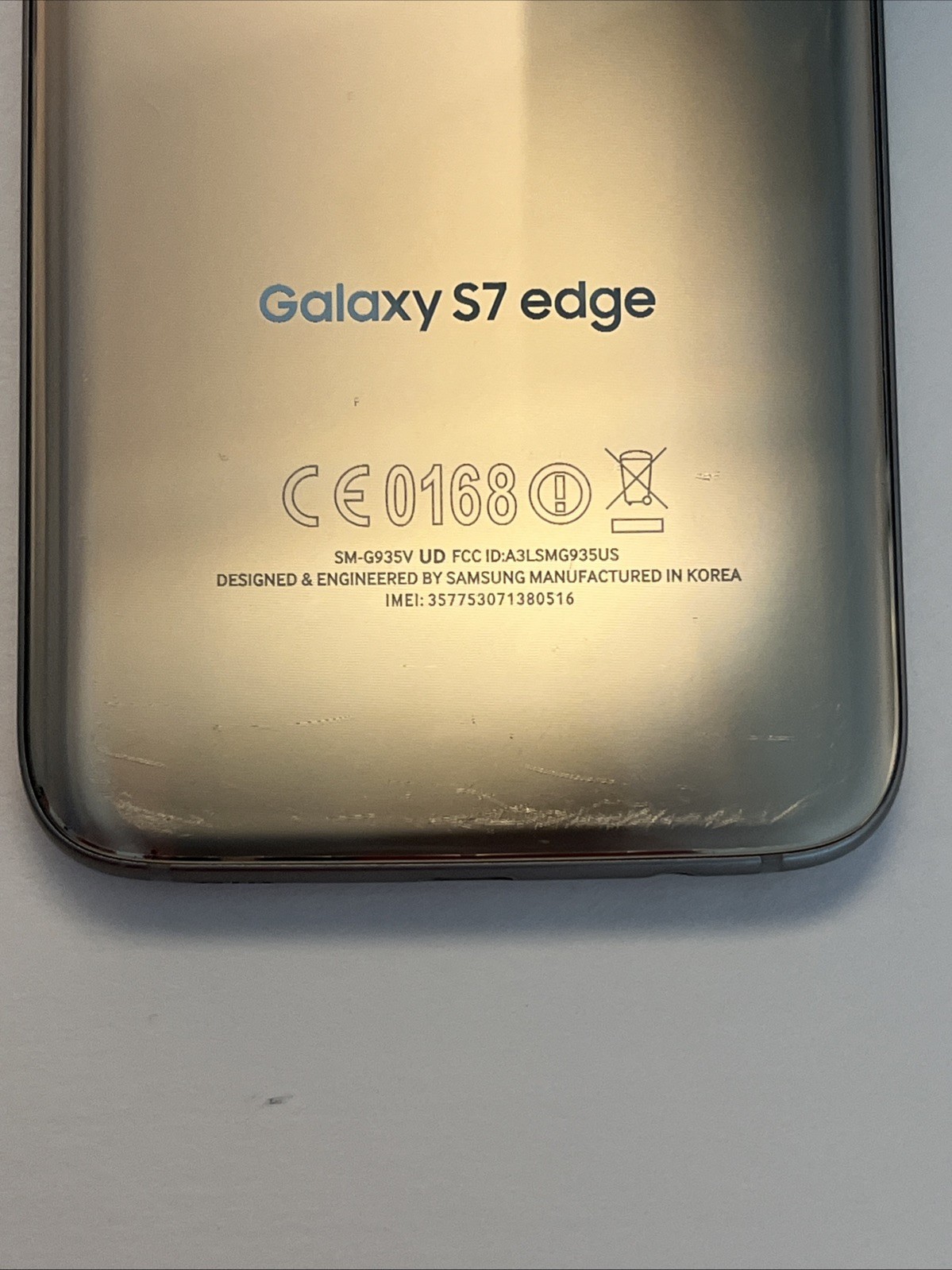 Samsung Galaxy S7 Edge G935A 32GB Verizon/GSM Unlocked-Gold -Good
