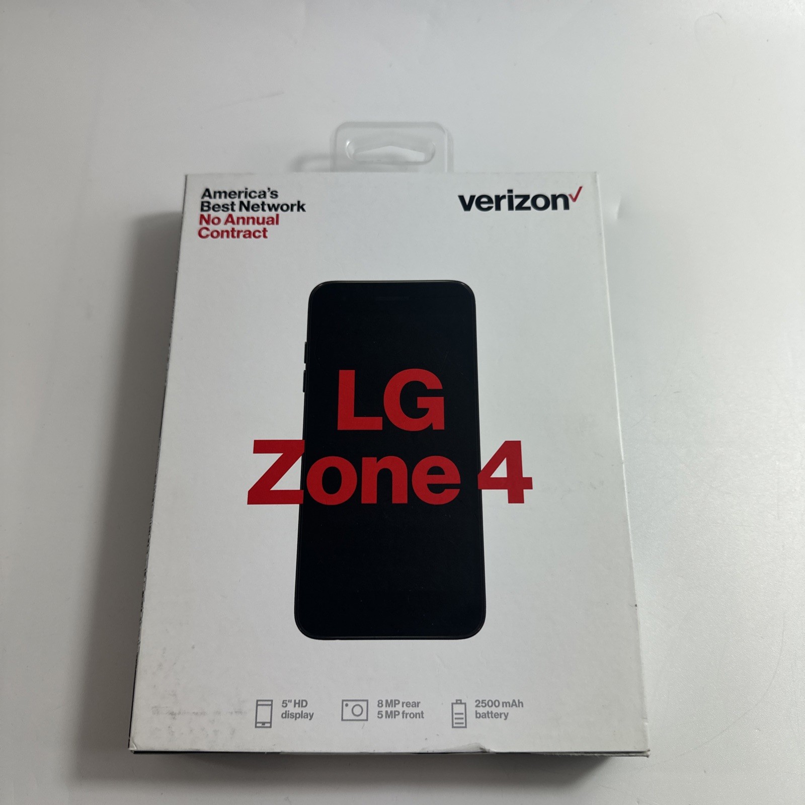 Verizon Wireless smartphone LG Optimus Zone 4 Prepaid 16GB – NEW In Box