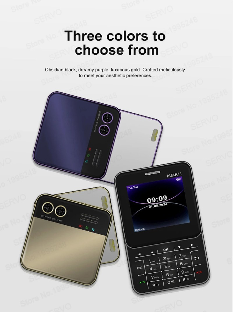 Unlocked Mini Rotating Sliding Mobile Cell Phones GSM Speed Dail Dual SIM Phone