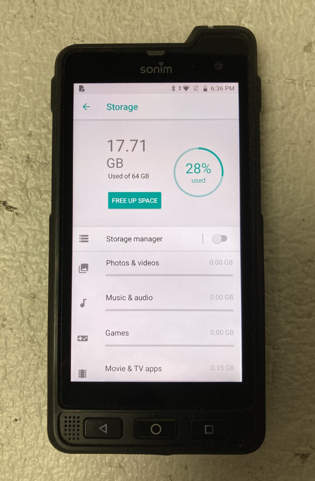 Sonim XP8 (XP8800) 64GB – Black (AT&T) Rugged Smartphone Clean IMEI