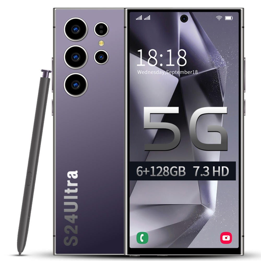 New S24 Ultra 5G Smartphone 7.3″ Factory Unlocked Android Cellphones Dual SIM