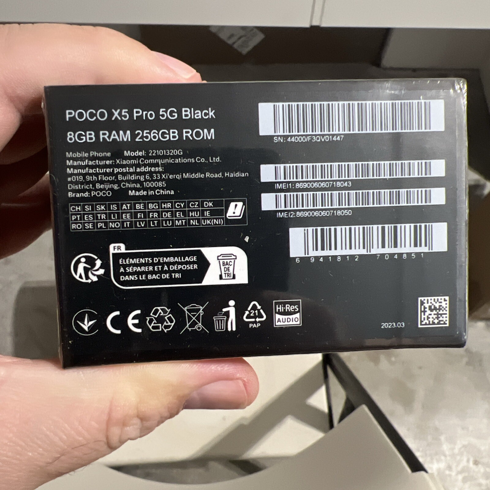 Xiaomi POCO X5 PRO 5G Black – 8GB ram – 256GB – Factory Unlocked