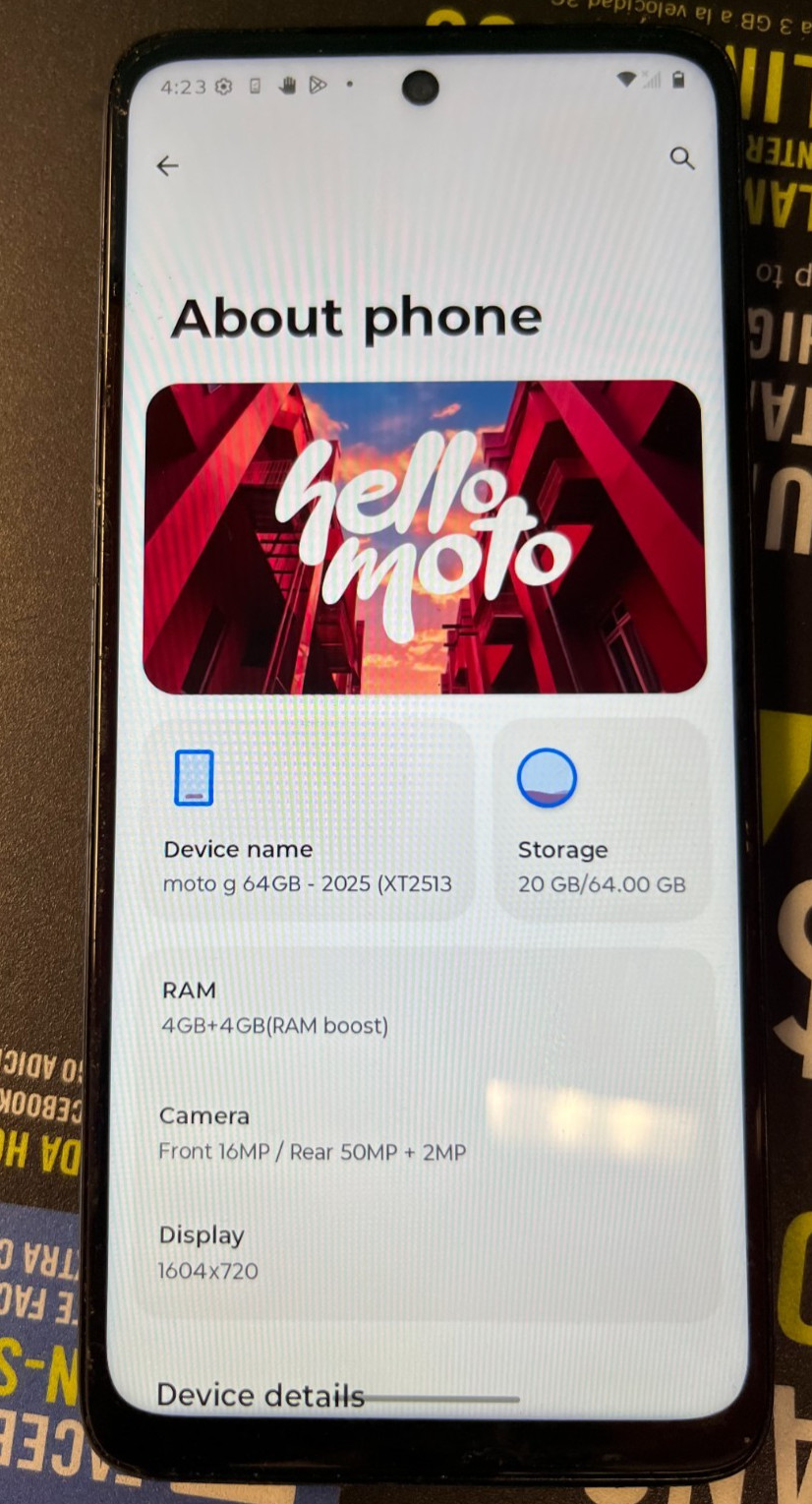 Motorola g 64GB-2025 (XT2513