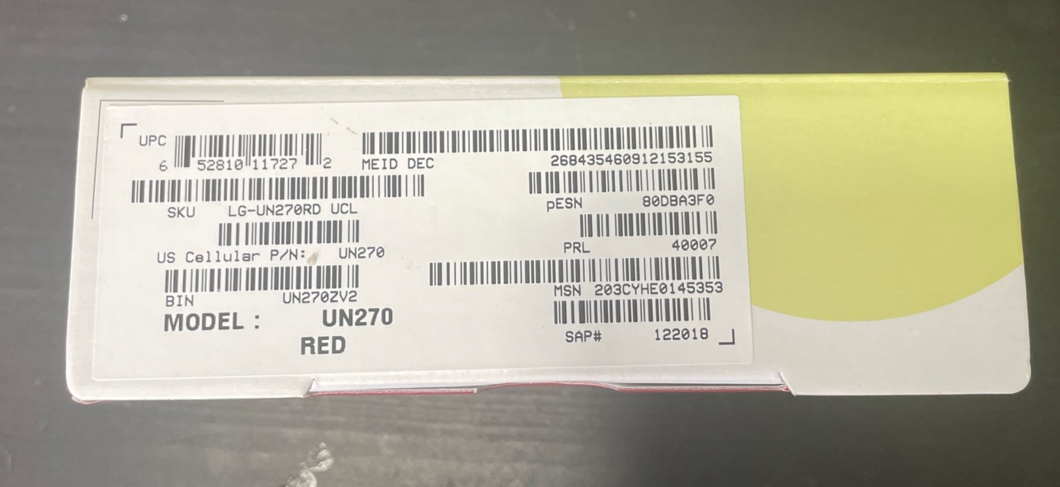 RARE Attune UN270 – Slider – Red U.S. Cellular COMPLETE OEM Accessories Included