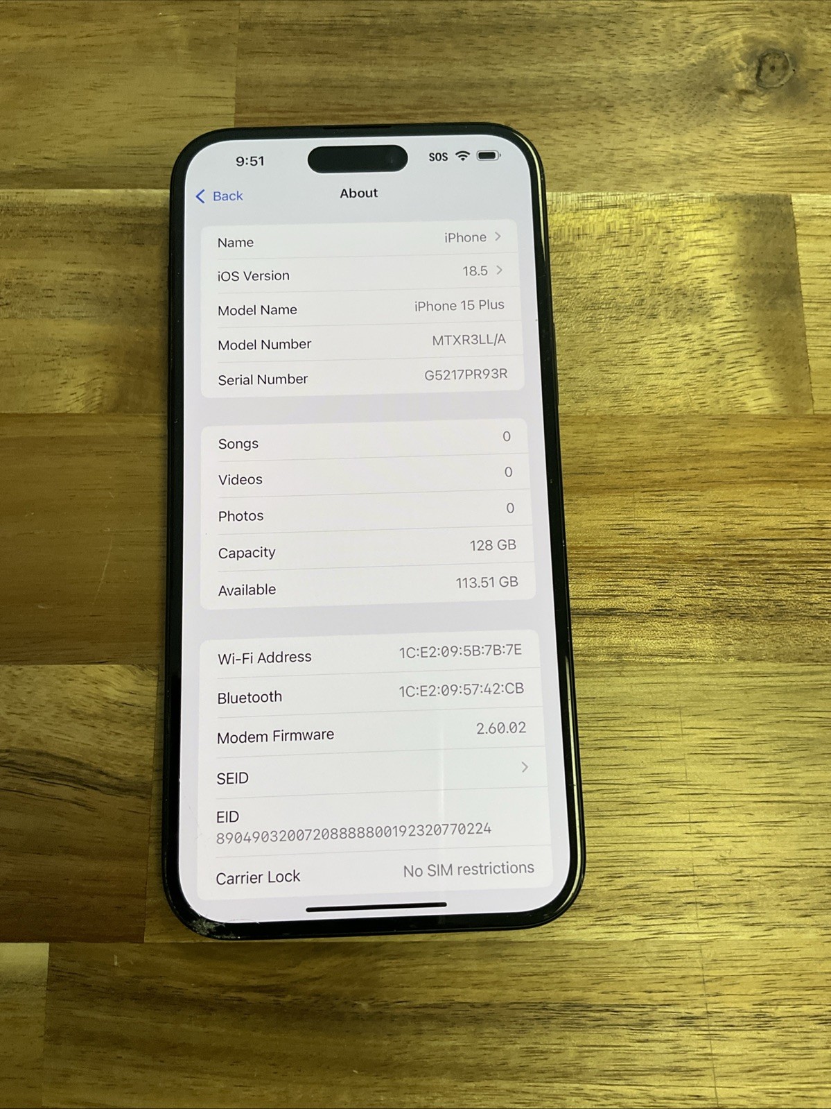 Apple Iphone 15 plus unlocked 128gb Read Description