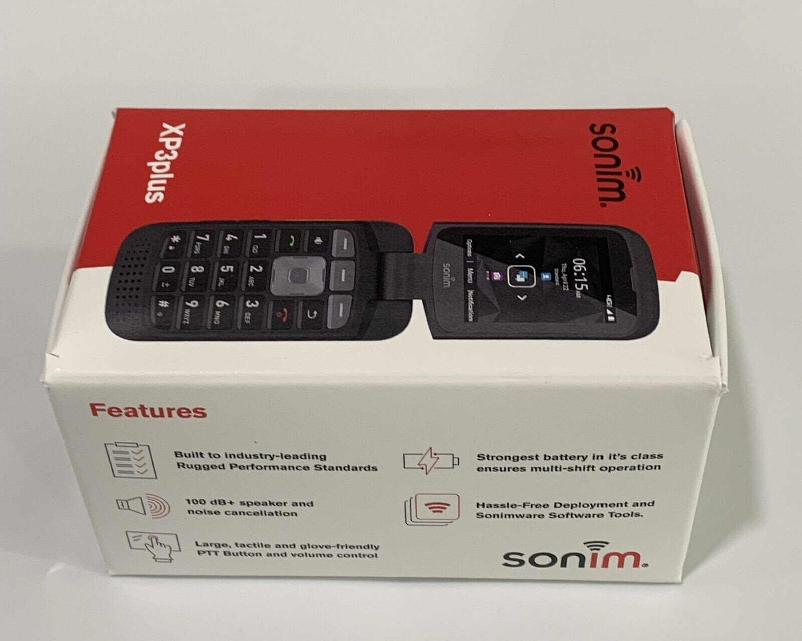 New Sonim XP3 Plus XP3900 T-MOBILE Unlocked 4G LTE Camera 16GB Android Rugged