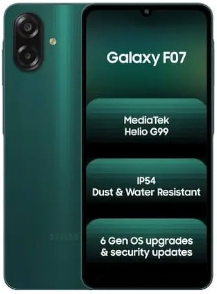Samsung Galaxy F07 SM-EO75F/DS 64 GB (4 GB) Dual SIM 50MP International 6.7″ New
