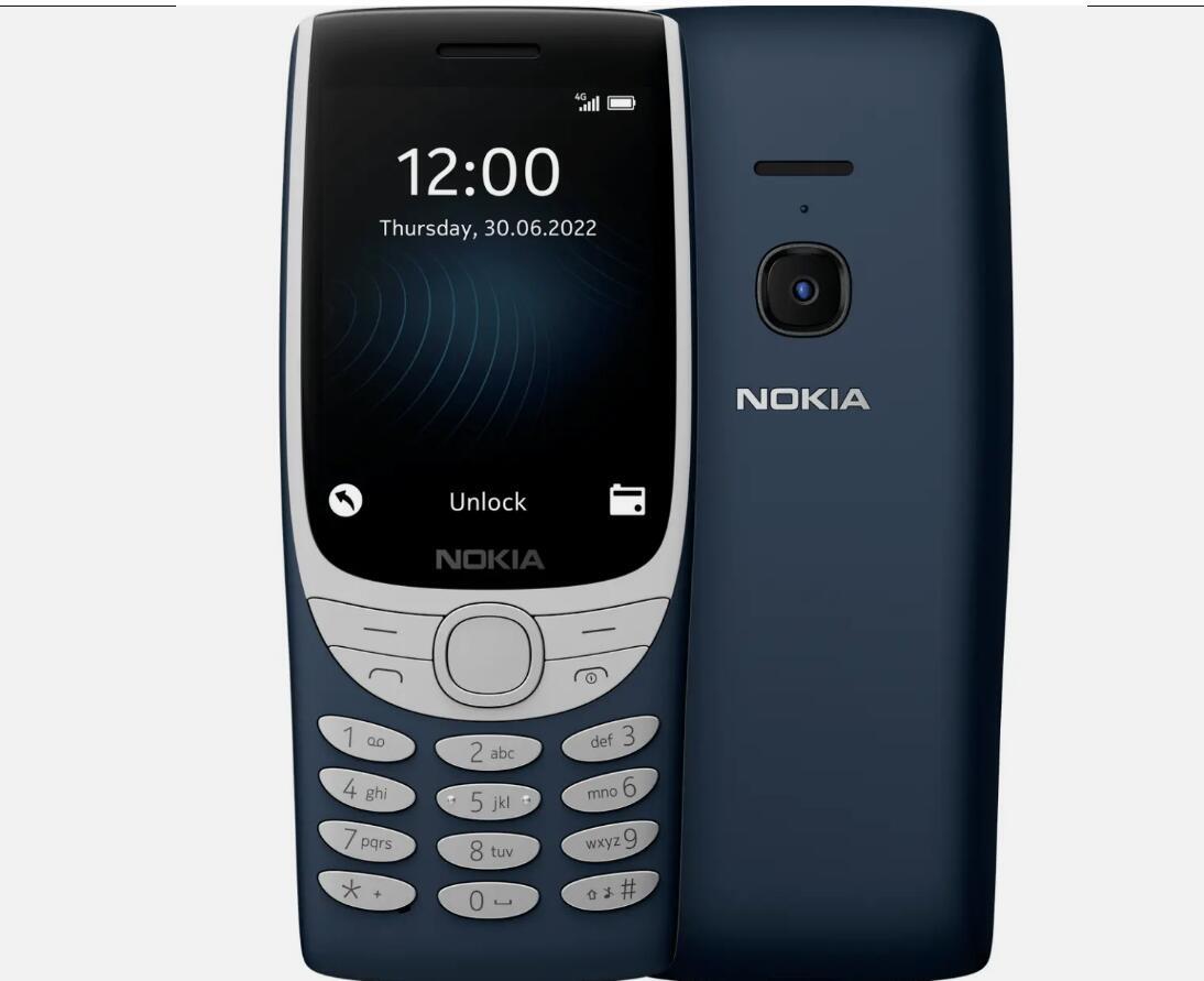Nokia 8210 4G Big Keyboad Dual SIM 4G LTE 128MB 48MB RAM 0.3MP Original Phone