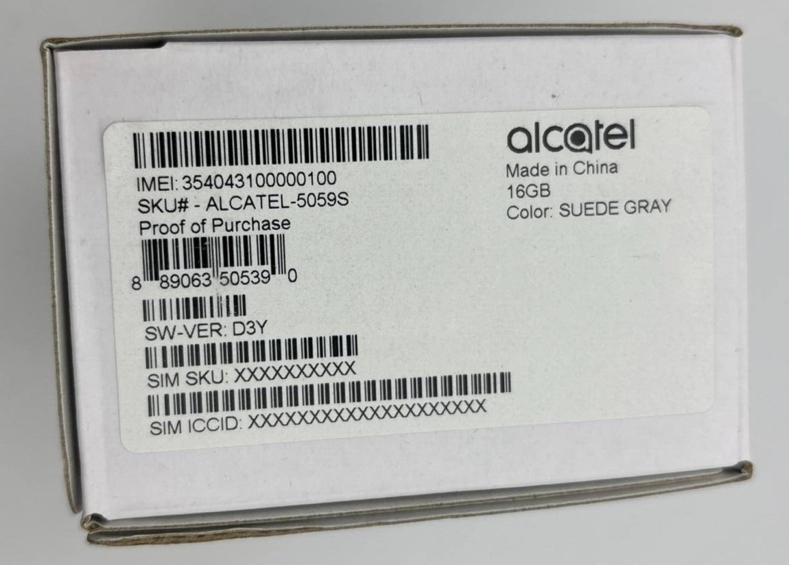 Alcatel 1X Smartphone 4G LTE Android 16GB 5.3” Display 13MP 5059S Verizon
