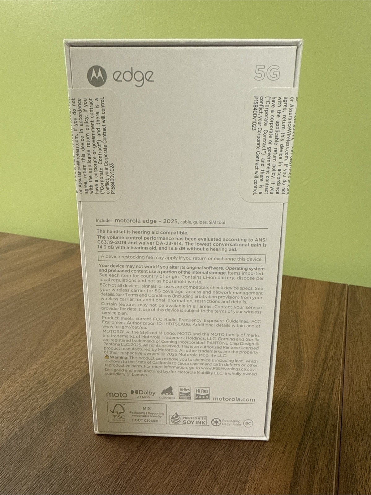 Moto edge 2025 -256GB- Pantone Deep Forest-Metro By T-Mobile – Sealed – NEW