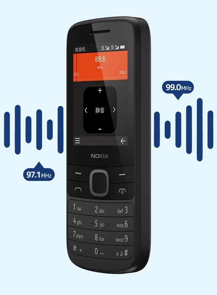 Nokia 225 4G FM radio Bluetooth Dual SIM 0.3MP 128MB 64MB RAM Mobile Phone