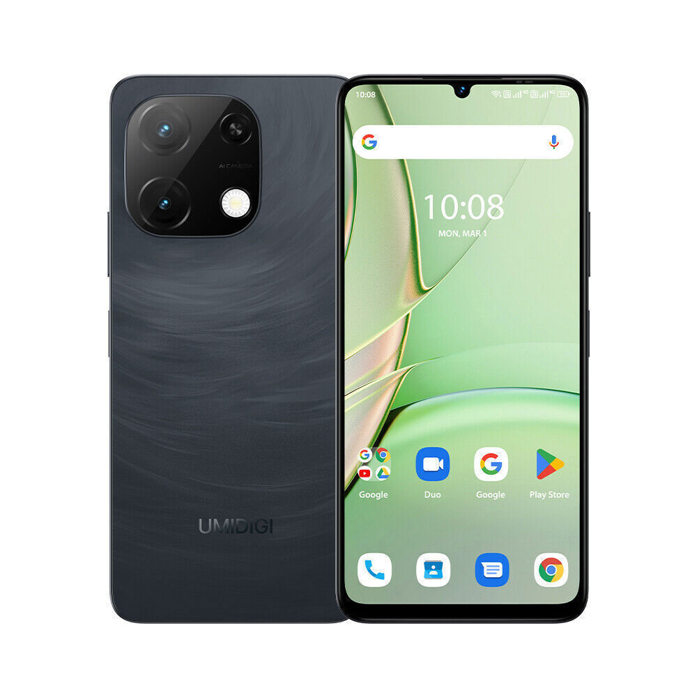 UMIDIGI G9T 4GB+4GB 128GB Dual SIM 6.75” Unlocked Android 14 Smartphone New