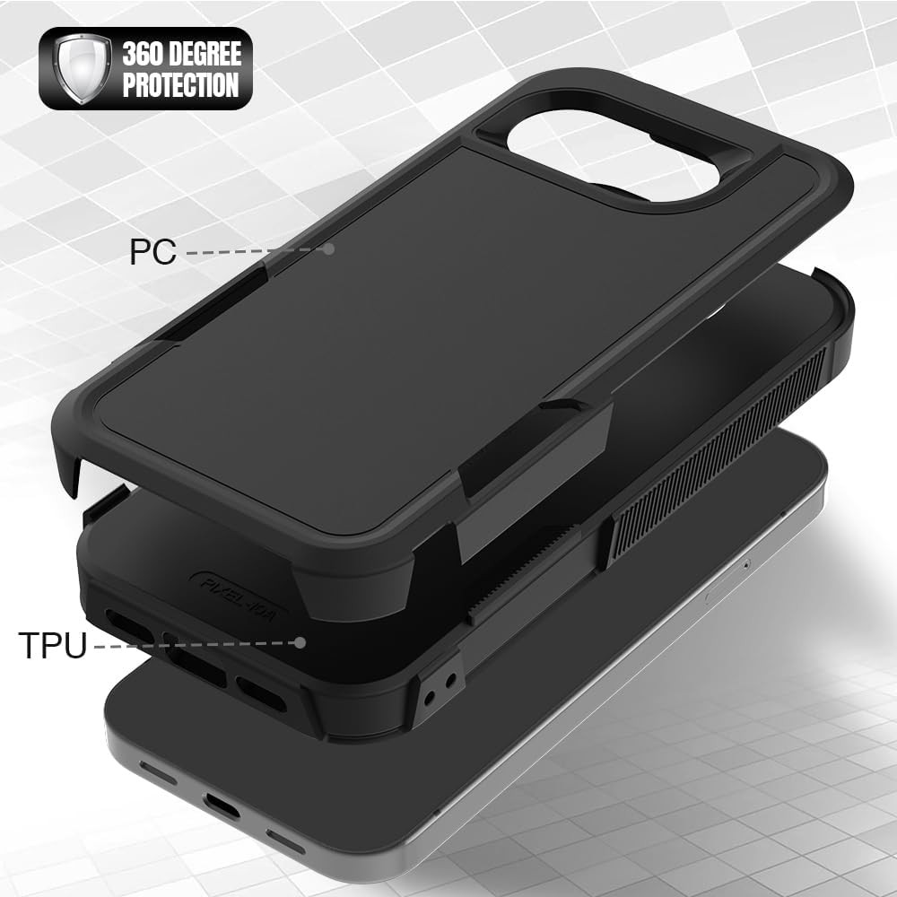 Google Pixel 10A Case: Dual Layer Protective Heavy Duty Shockproof Cover 2026
