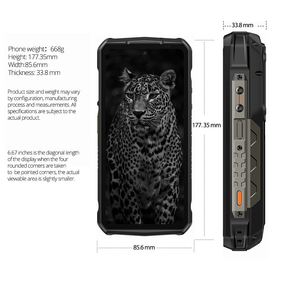 Ulefone Armor 29 Pro Thermal Version 5G Rugged Phone 32G+512G 6.67″ Dual Screen