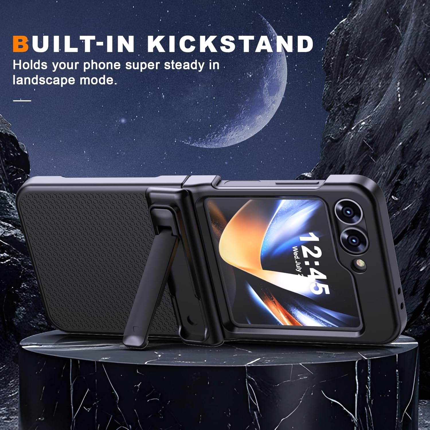 Case & Built-in Screen Protector for Samsung Galaxy Z Flip 7 FE/Z Flip 6 Rugged