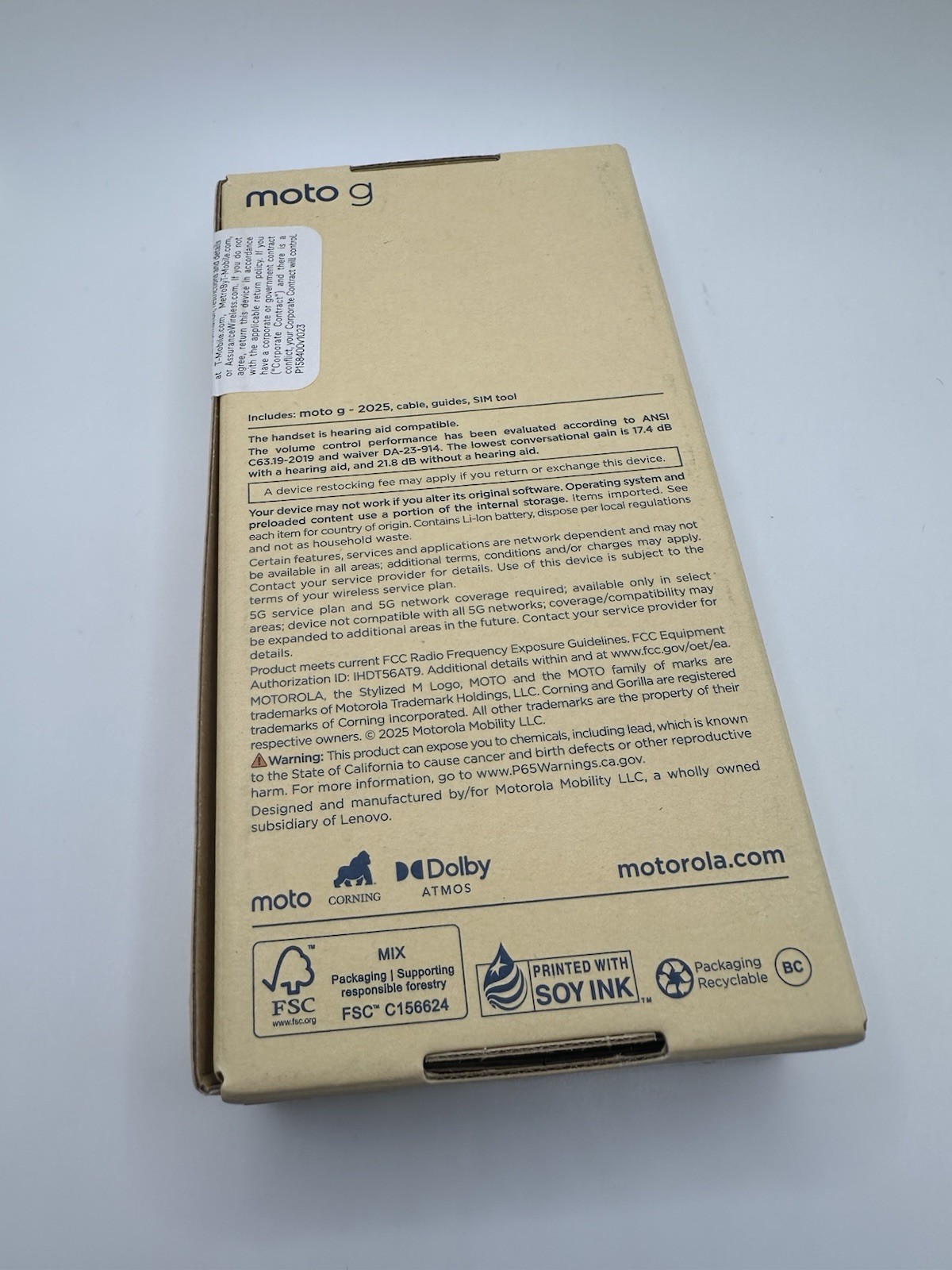 Motorola Moto G 5G 2025 XT2513 128GB Forest Gray – NEW Sealed DEMO UNIT
