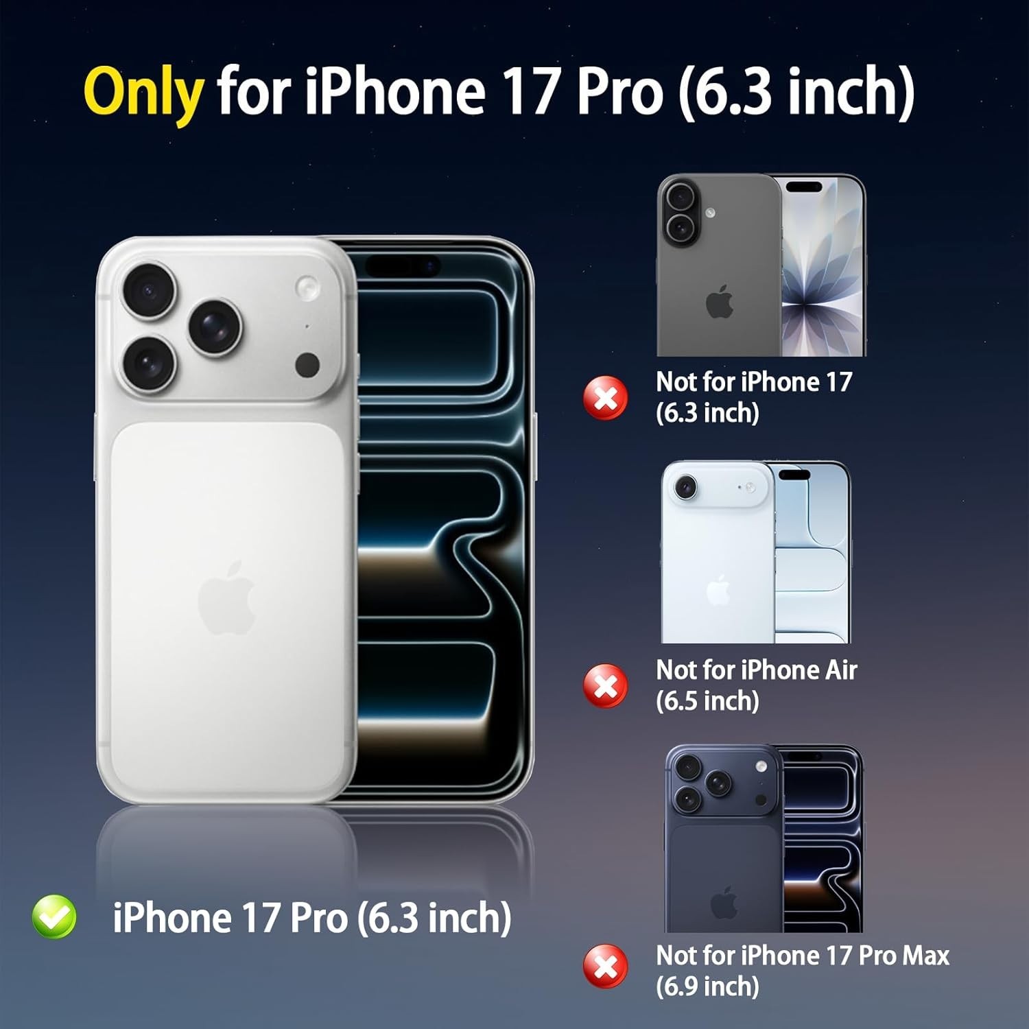 4 in 1 Magnetic for iPhone 17 Pro Case [with 1X Screen Protector, Braided Cable