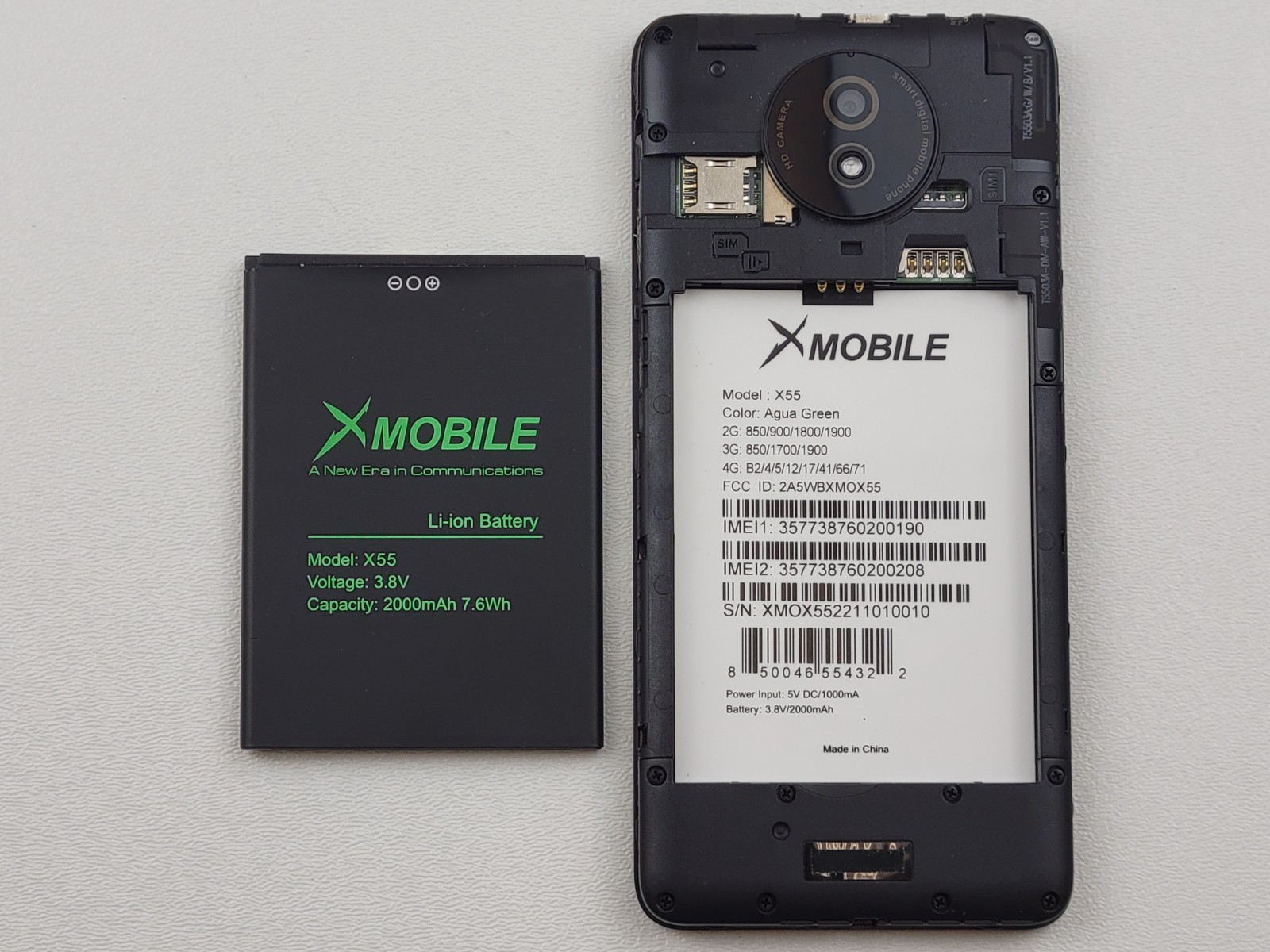 (USED) X-Mobile X55 – 16GB – (GSM Unlocked) Dual SIM Budget Android Smartphone