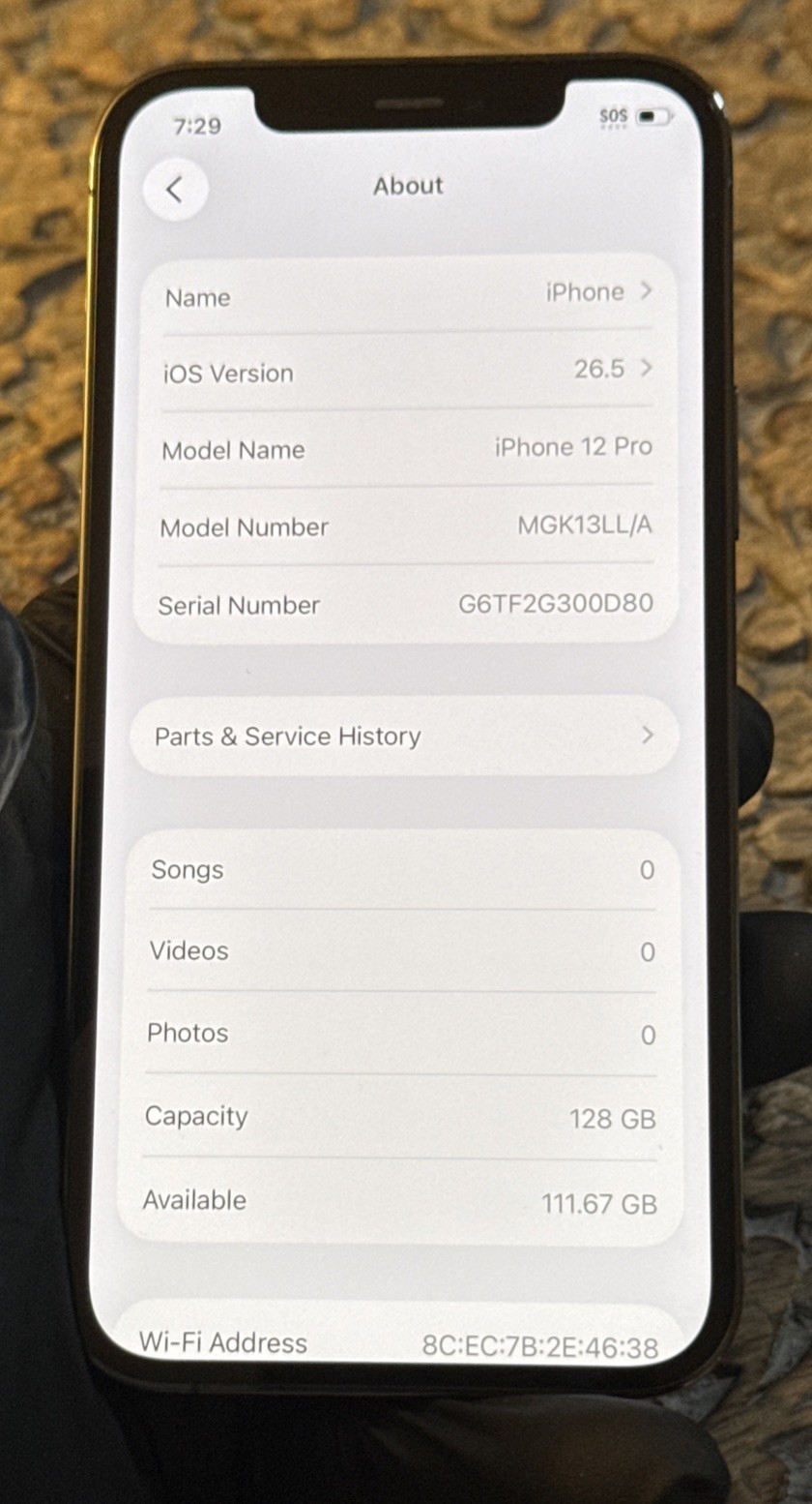 Apple iPhone 12 Pro – 128GB – Space Gray (Unlocked)