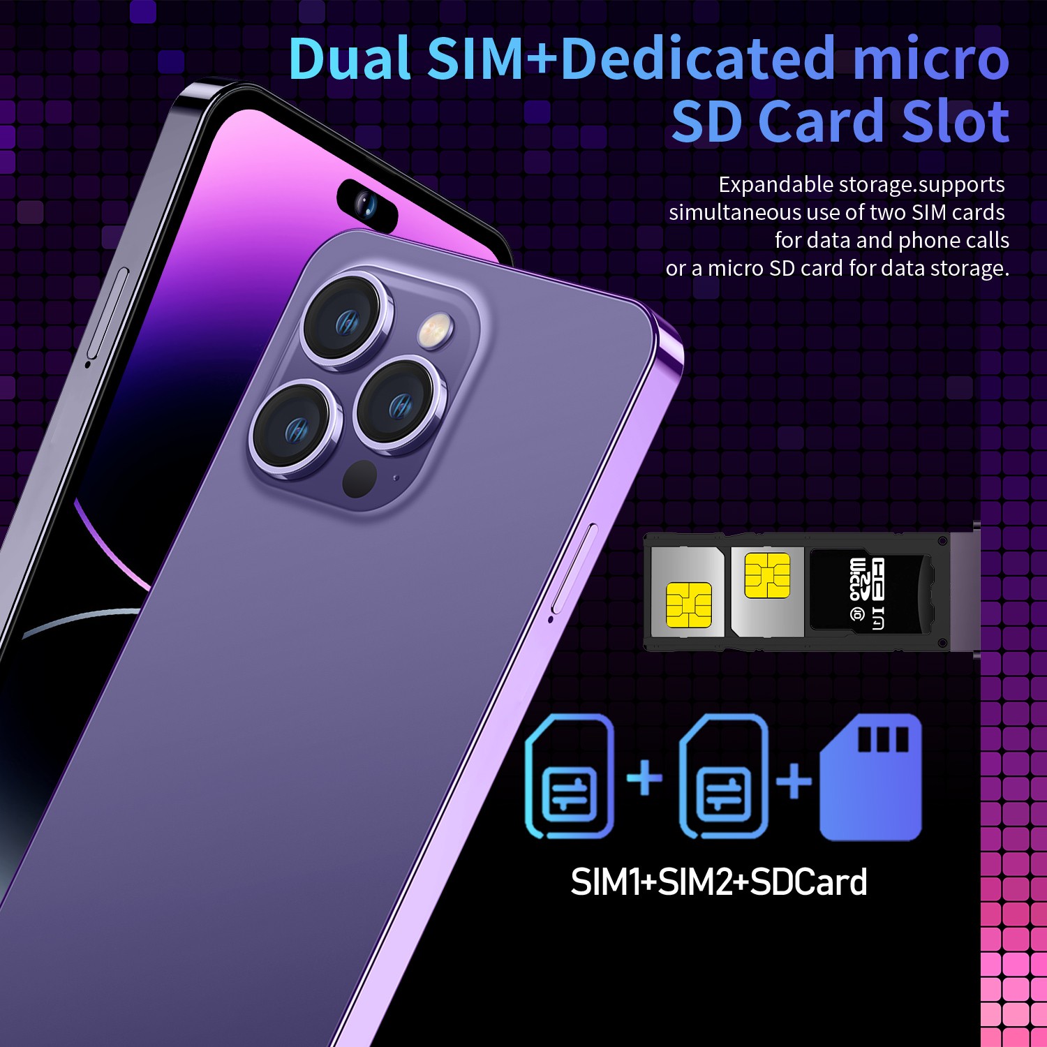 Unlocked G16 Pro Max 128GB 5G Cell Phone Smartphone Android 13 Cheap Phone