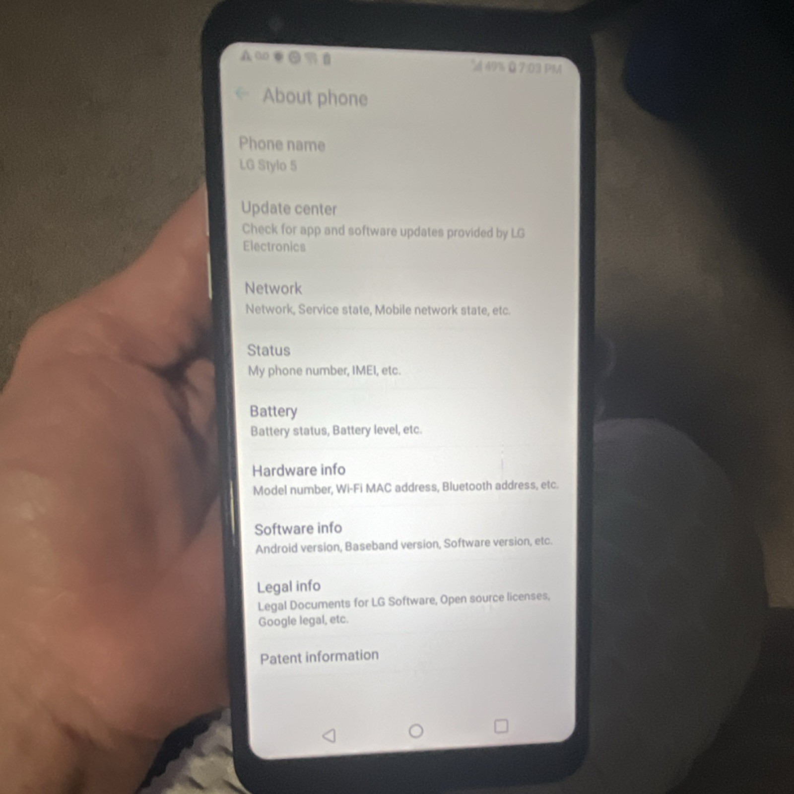 LG Stylo 5 White Smartphone Android Fingerprint Sensor Bluetooth Wi-Fi