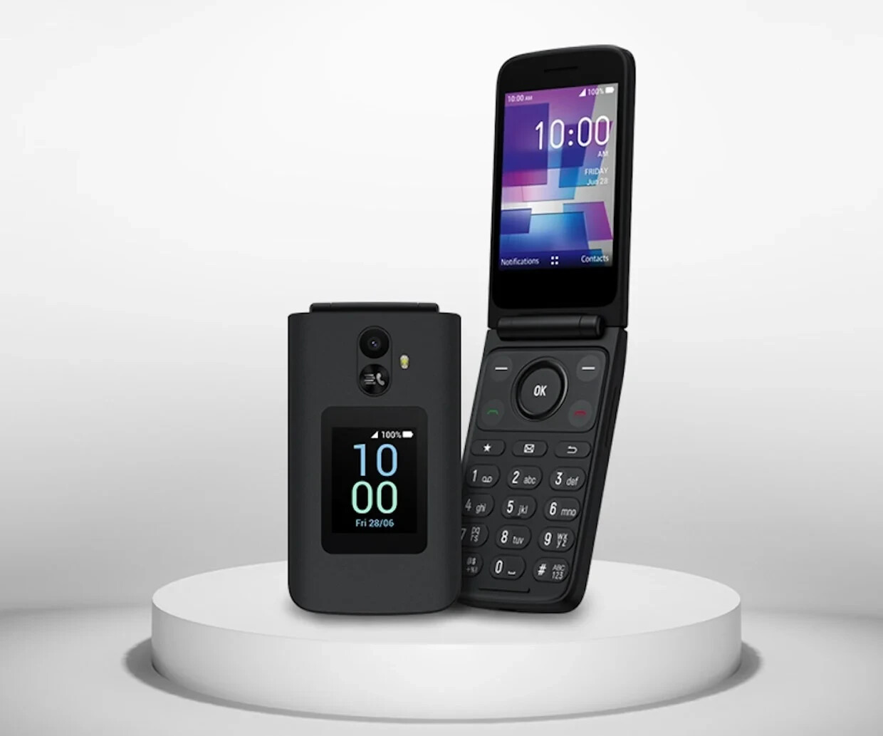 TCL FLIP3 – 16GB – Verizon Flip Phone – Stone Gray (Verizon Prepaid) B-Stock
