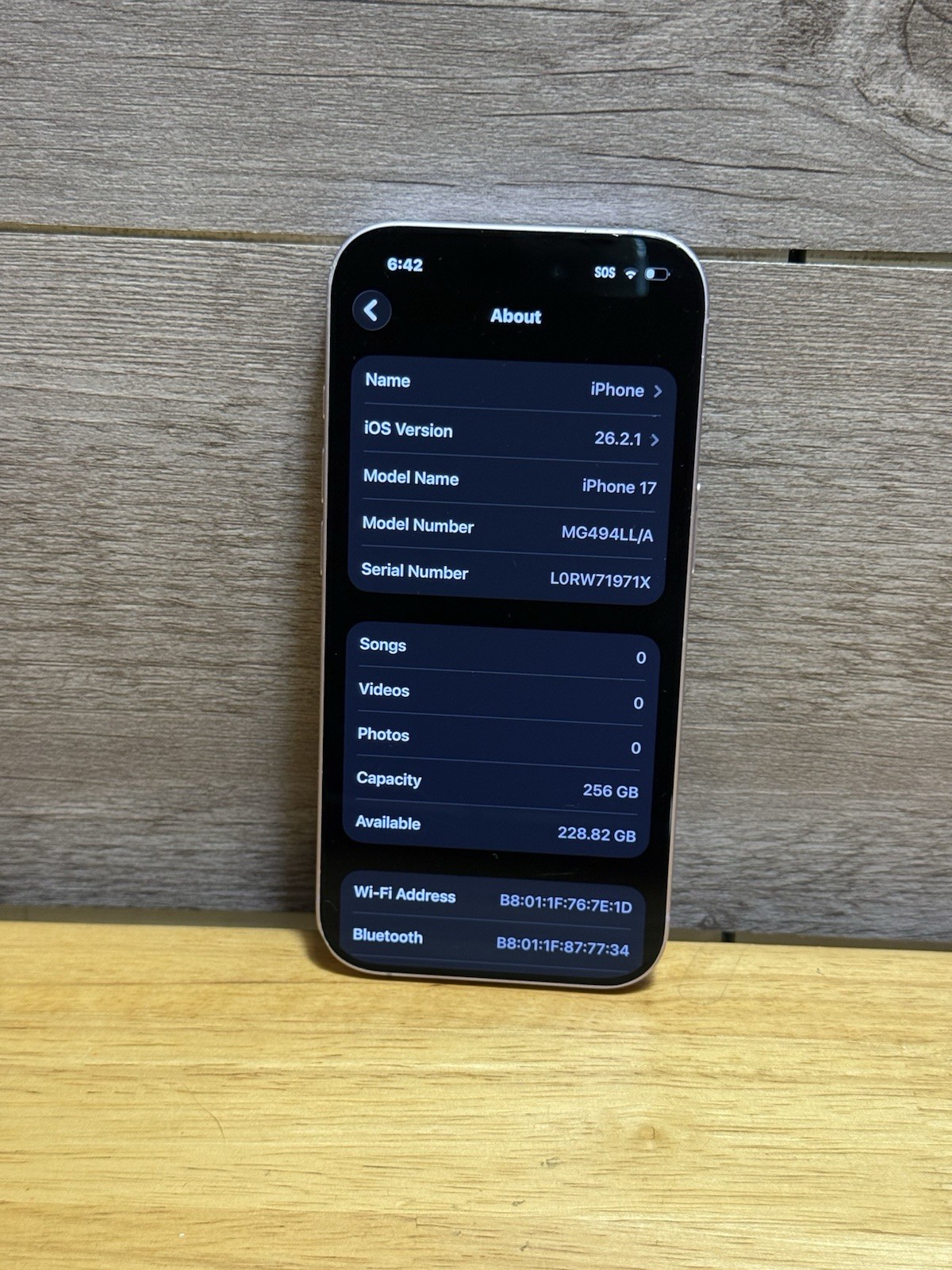 iphone 17 256gb Lavender ATT Parts Only Read