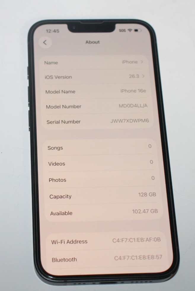 Apple iPhone 16e – 128GB – Black – Unlocked – 95% Battery Health – EX CONDITION