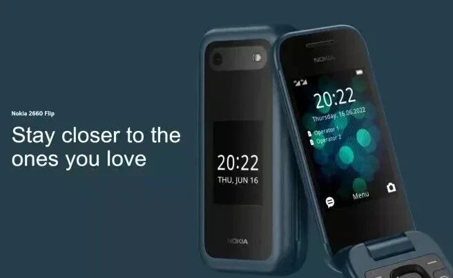 Nokia 2660 Flip 4G Dual-SIM 128MB+48MP 4 Colors Unlocked Flip Mobile Phone