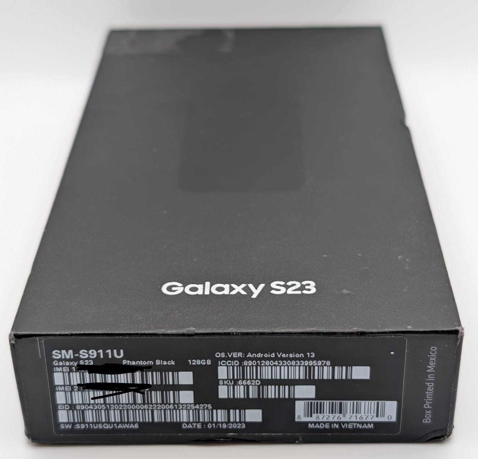 New Samsung Galaxy S23 – 128 GB – Phantom Black (AT&T). ~951~