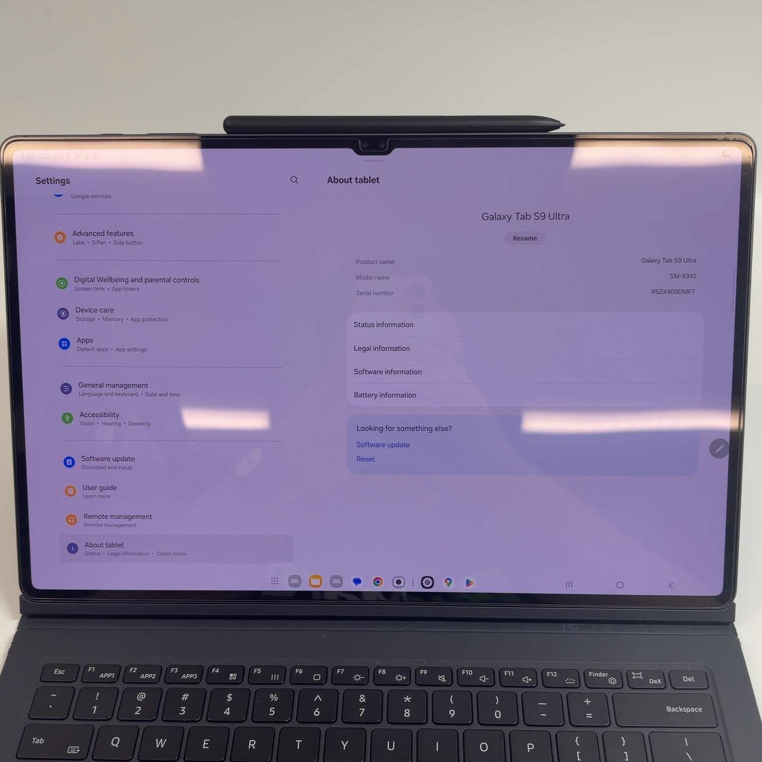 WiFi Only Samsung Galaxy Tab S9 Ultra 14.6″ 256GB Black SM-X910