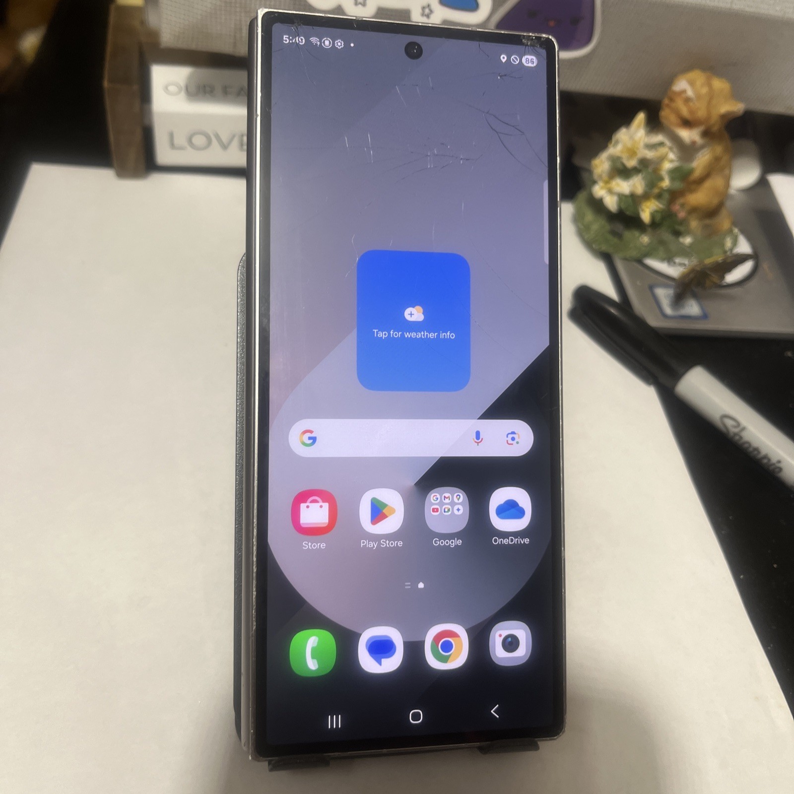 ⚠️READ⚠️ Samsung Galaxy Z Fold6 256GB silver, Factory Unlocked, SM-F956U1, #6412