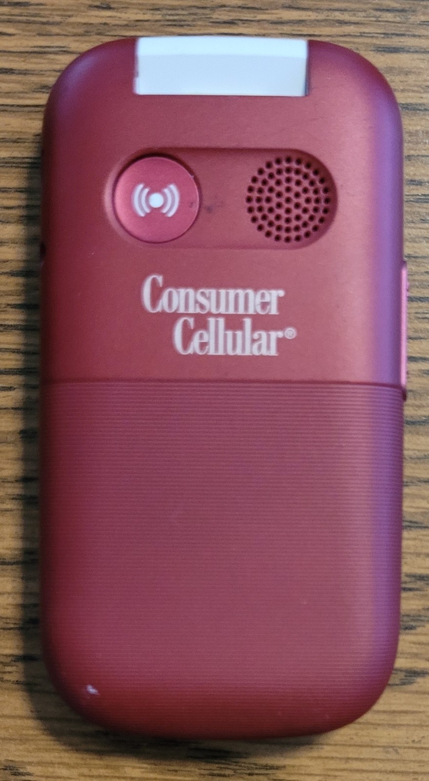 Doro 7050 DFC-0180 – Red and Black ( Consumer Cellular ) 4G VoLTE Flip Phone