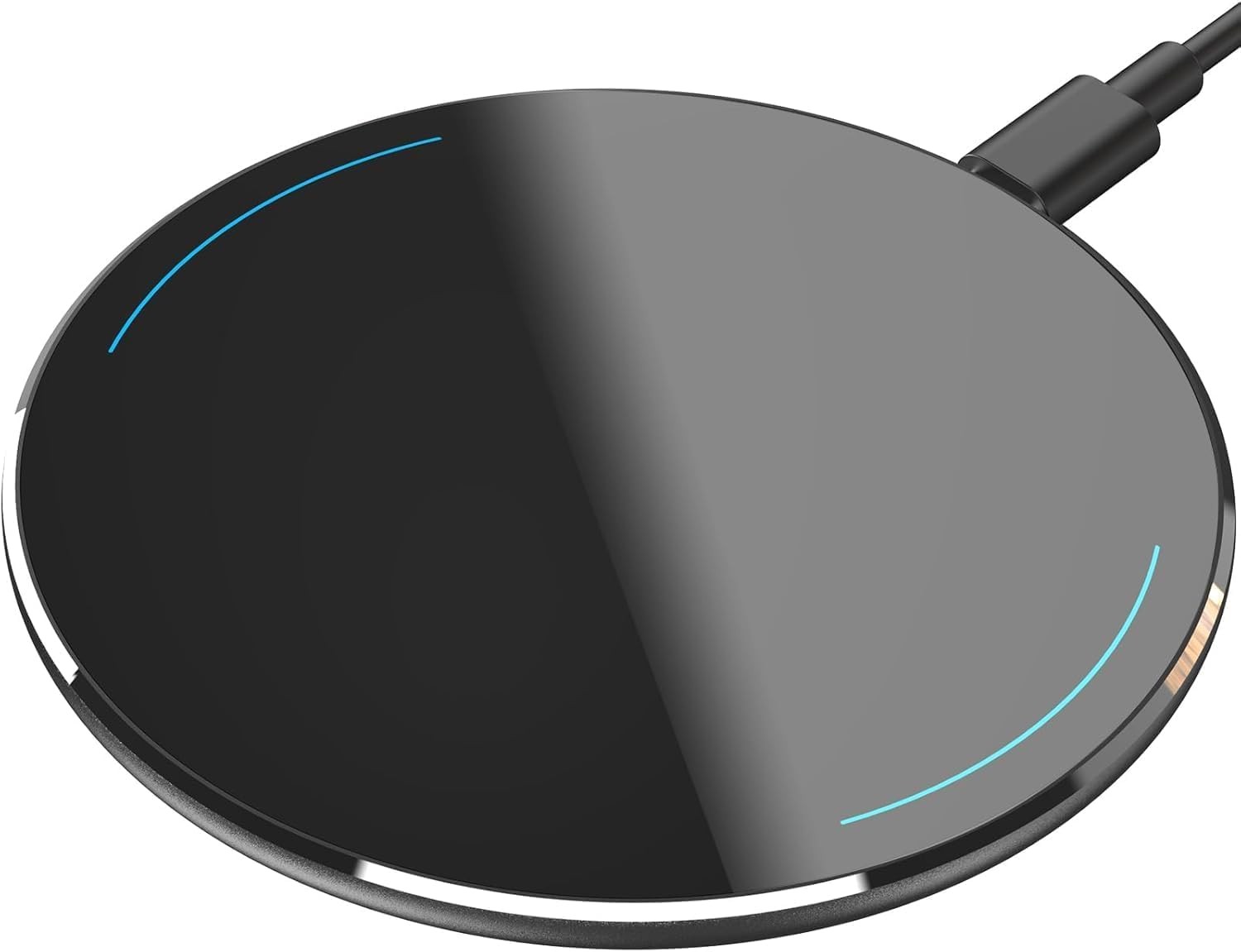 15W Fast Wireless Charging Pad for iPhone 17/16/15, Samsung Galaxy S25/S24