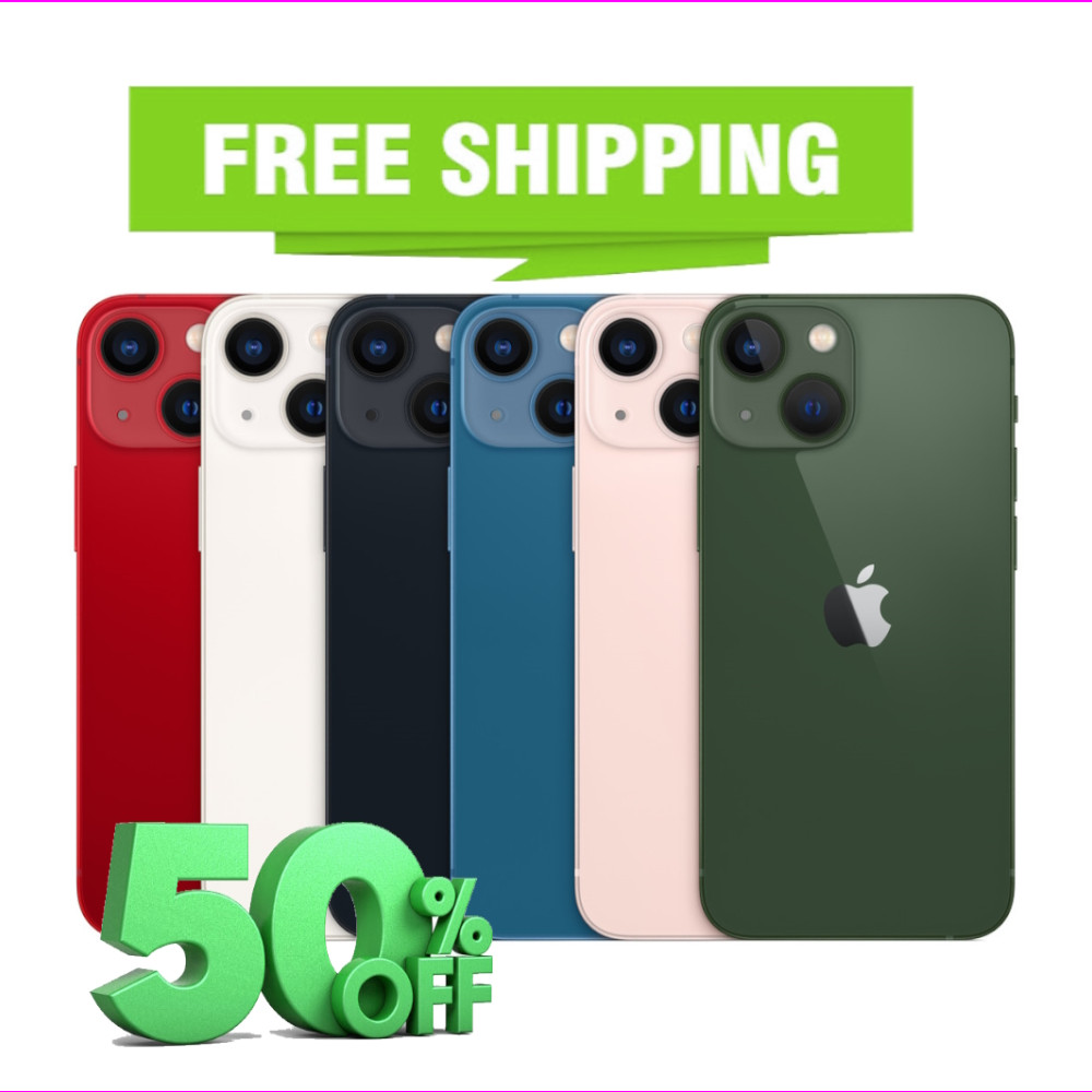 Apple iPhone 13 128GB/512GB – GSM/CDMA – Free Shipping – Multiple Colors