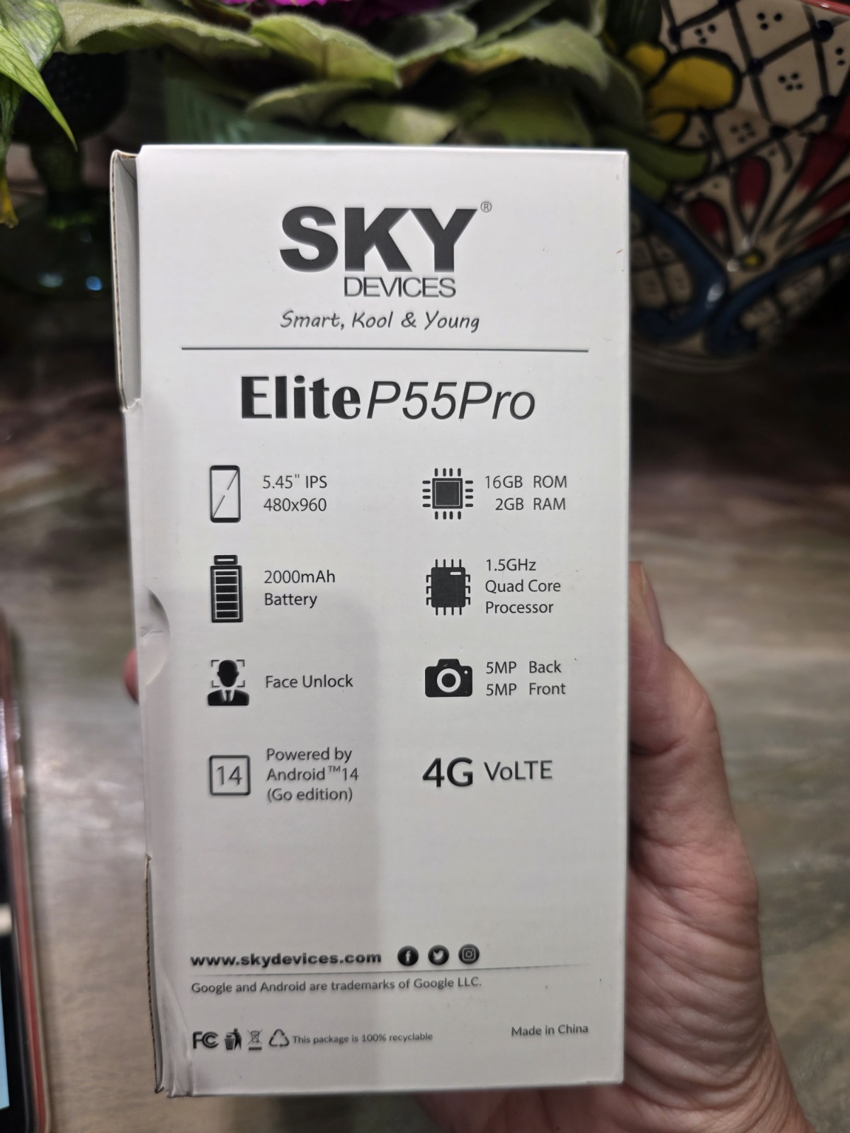 Sky Devices Elite P55 Pro Unlocked Cell Phone ***RED***
