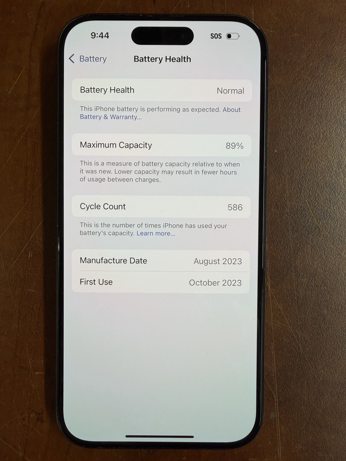 Apple iPhone 15 Pro Titanium Black A2848 256GB Unlocked Excellent Condition