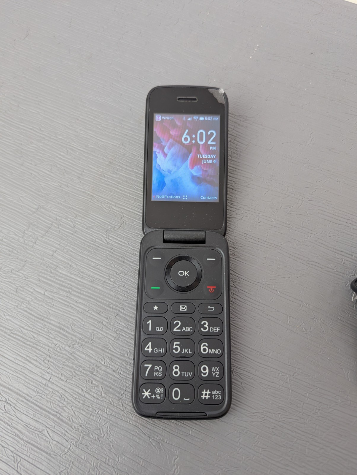 TCL Flip Pro 4056S Verizon 4G LTE Flip Phone 4GB MicroSD 2MP Blue