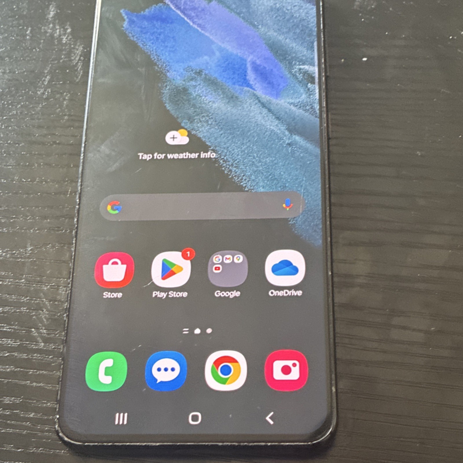 Samsung Black Slate Smartphone with Wi‑Fi + Bluetooth Connectivity