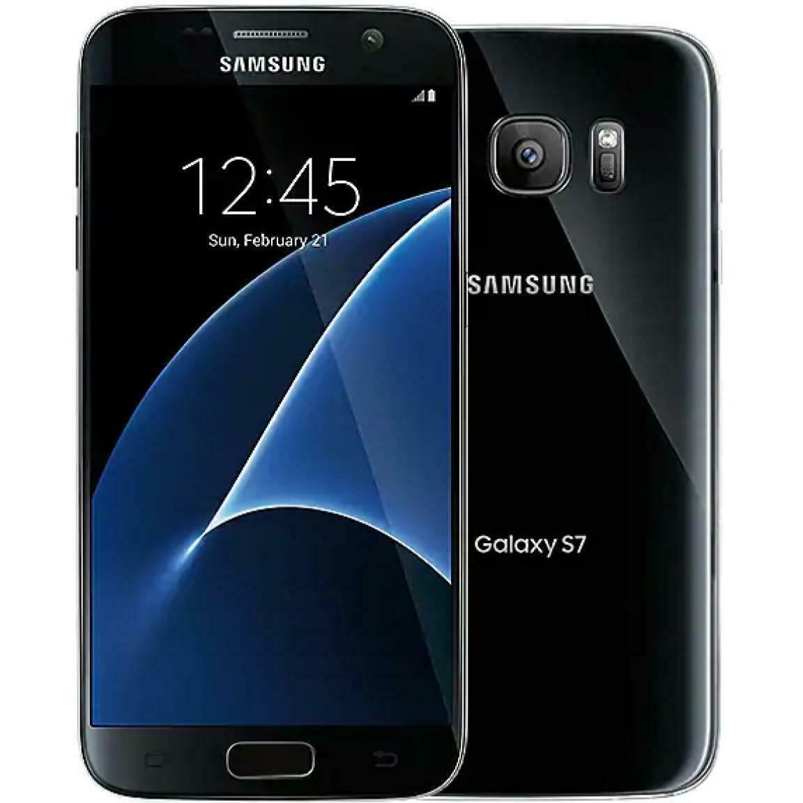 Samsung Galaxy S7 G930U 32GB Unlocked AT&T T-Mobile 4G SmartPhone Good Black US