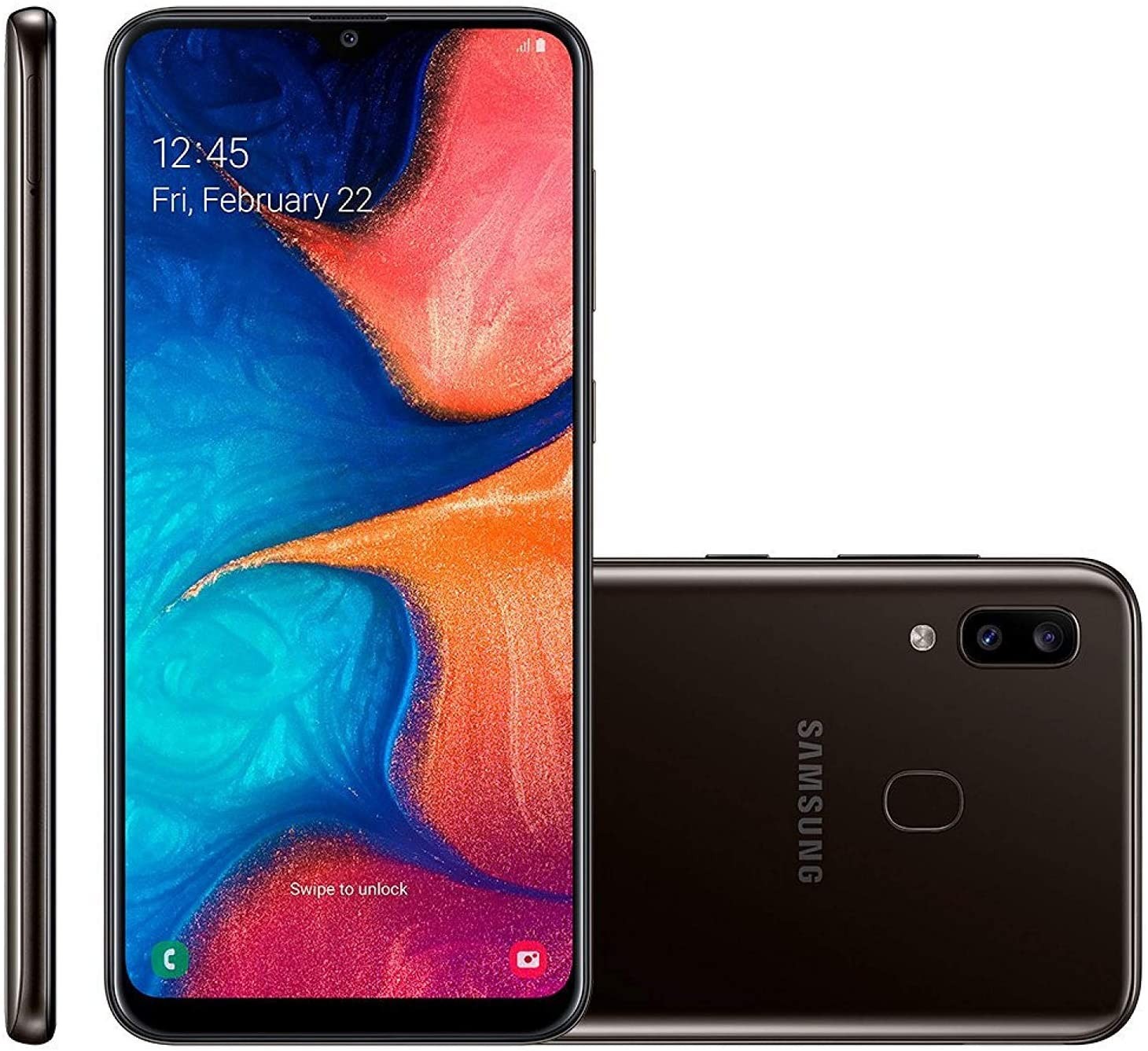 Samsung Galaxy A20 A205U (T-Mobile Only) 32GB Black (Very Good)