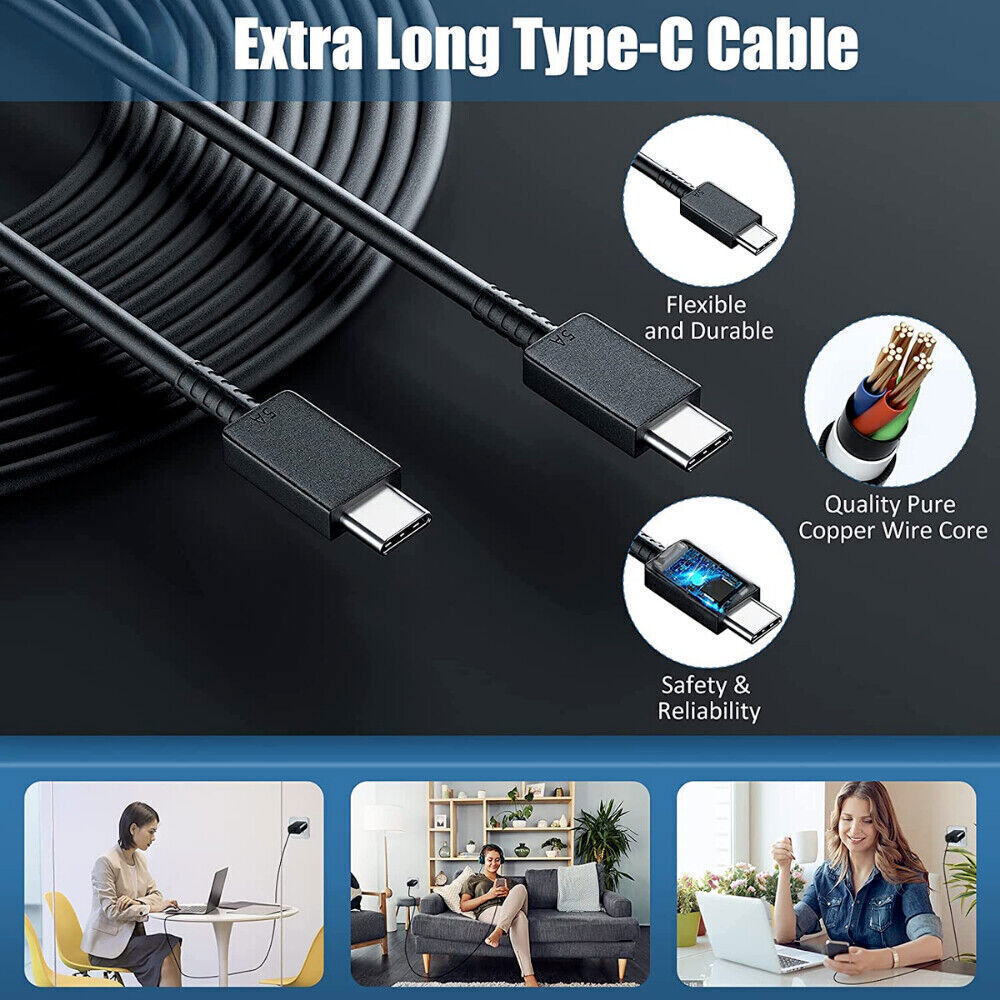 6FT Cable& ⚡45W Fast Charging Type C Wall Charger For Samsung Galaxy S22 S21 S23