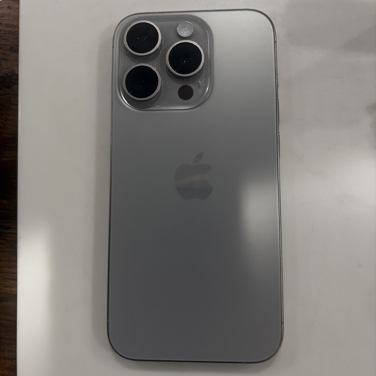 Apple iPhone 15 Pro – 512 GB -Natural Titanium Silver (Unlocked) EUC 90% Health