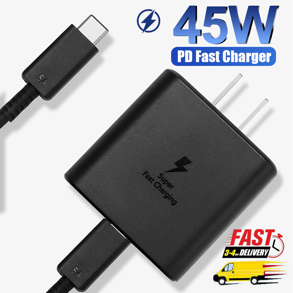 6FT Cable & 45W Fast Charging Type C Wall Charger For Samsung Galaxy S21 S22 S23