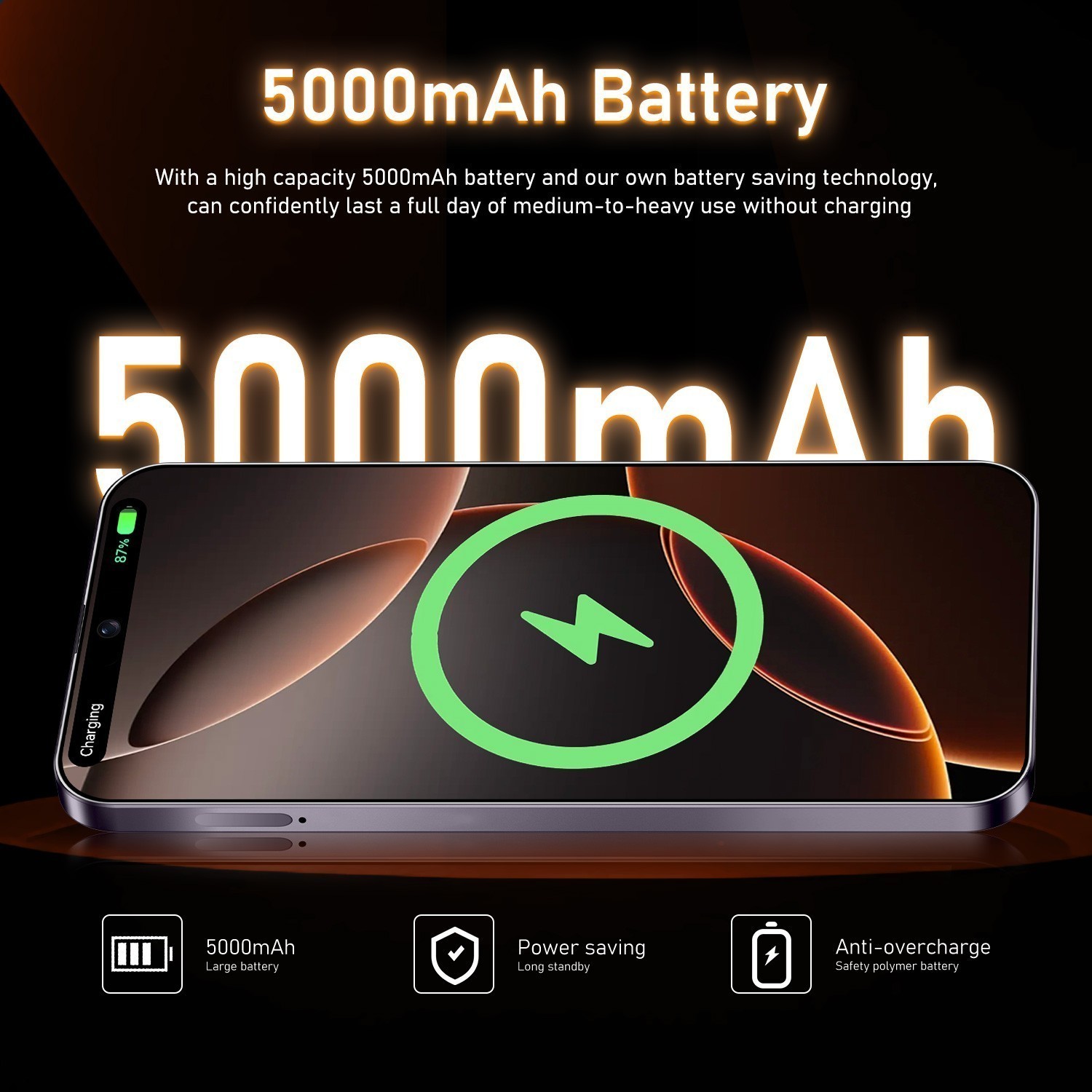 Unlocked G16 Pro Max 5G Cell Phone 128GB Dual SIM Smartphone Android 15