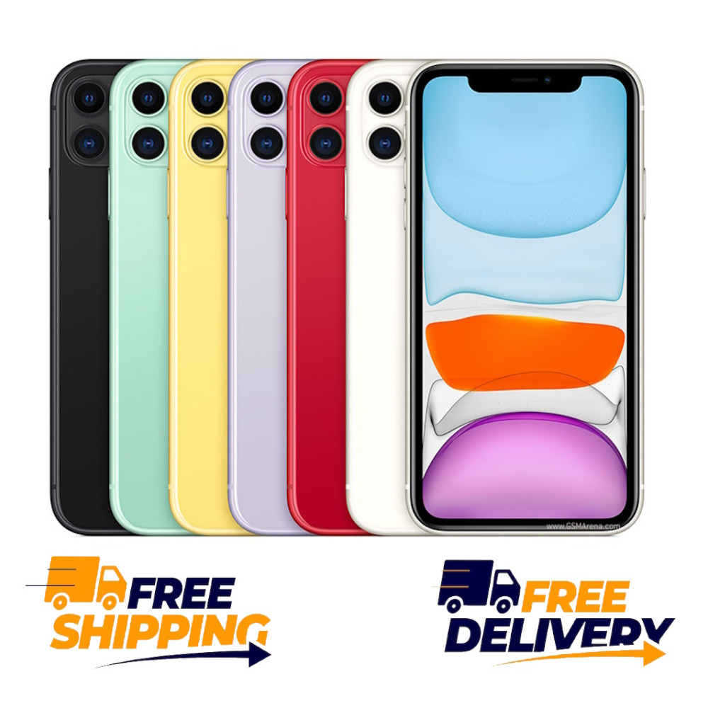 Apple iPhone 11 Unlocked Verizon (White/Yellow) Dual SIM 6.1″ Screen 128/64GB