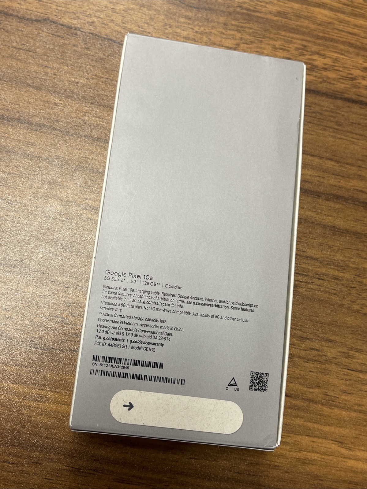 NEW Sealed Google Pixel 10a 128GB Obsidian AT&T check IMEI for PARTS/WiFi