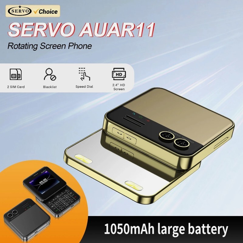 Unlocked Mini Rotating Sliding Mobile Cell Phones GSM Speed Dail Dual SIM Phone