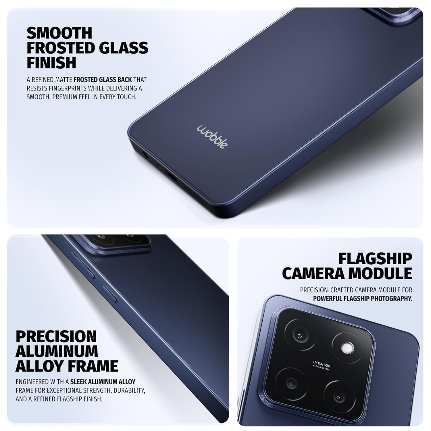 Wobble One 5G 8GB 256GB 50MP Epic Front Camera Dual 4K HDR Unlocked Global White